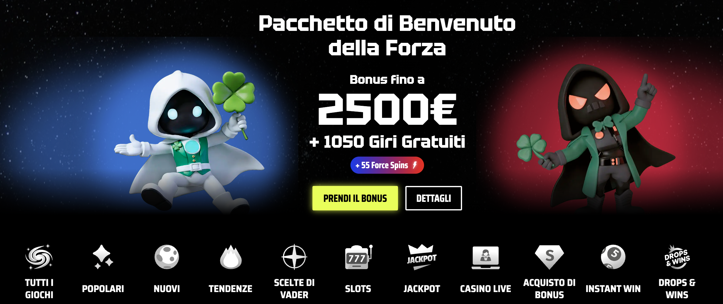SlotsVader – Il Casinò Cosmico